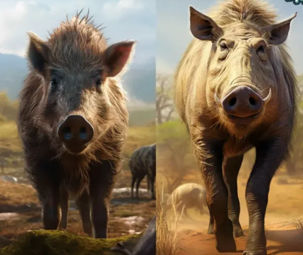 Warthog vs. Wild Boar: Let's see who comes out on top.
