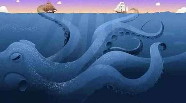 The giant squid, the largest mollusk on Earth