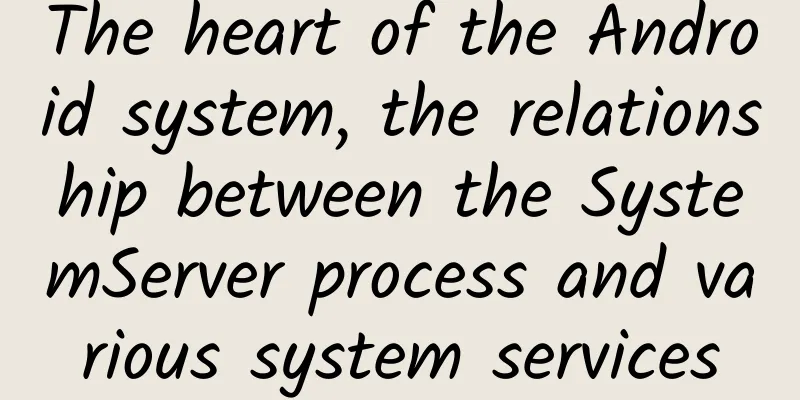 The heart of the Android system, the relationship between the SystemServer process and various system services