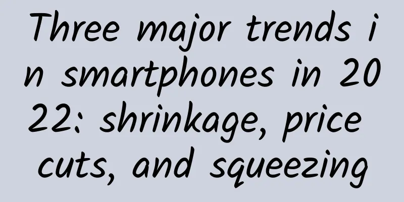 Three major trends in smartphones in 2022: shrinkage, price cuts, and squeezing