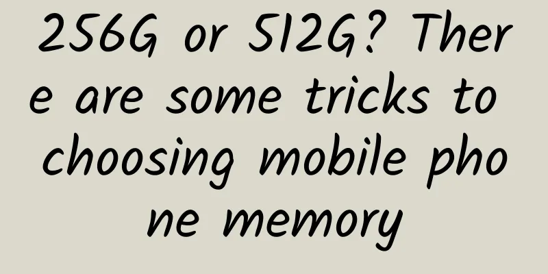 256G or 512G? There are some tricks to choosing mobile phone memory