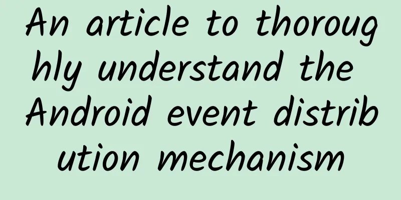 An article to thoroughly understand the Android event distribution mechanism