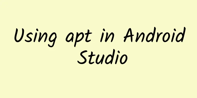 Using apt in Android Studio