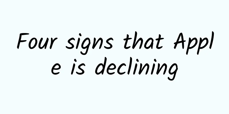 Four signs that Apple is declining
