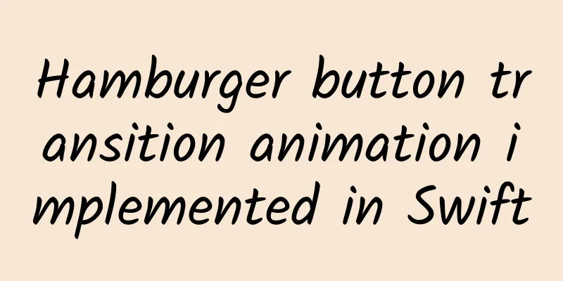 Hamburger button transition animation implemented in Swift