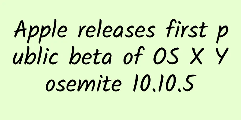 Apple releases first public beta of OS X Yosemite 10.10.5