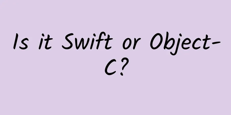 Is it Swift or Object-C?
