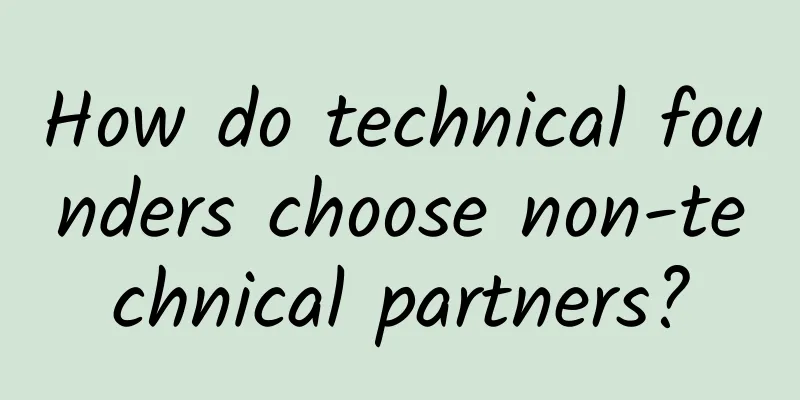How do technical founders choose non-technical partners?