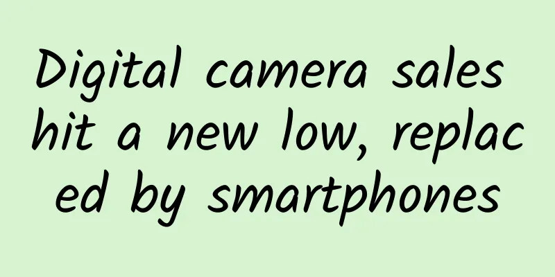 Digital camera sales hit a new low, replaced by smartphones