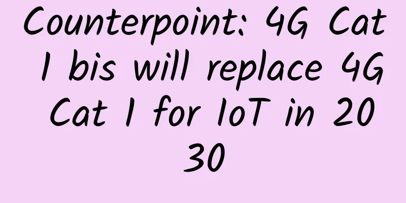 Counterpoint: 4G Cat 1 bis will replace 4G Cat 1 for IoT in 2030