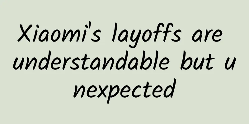 Xiaomi's layoffs are understandable but unexpected