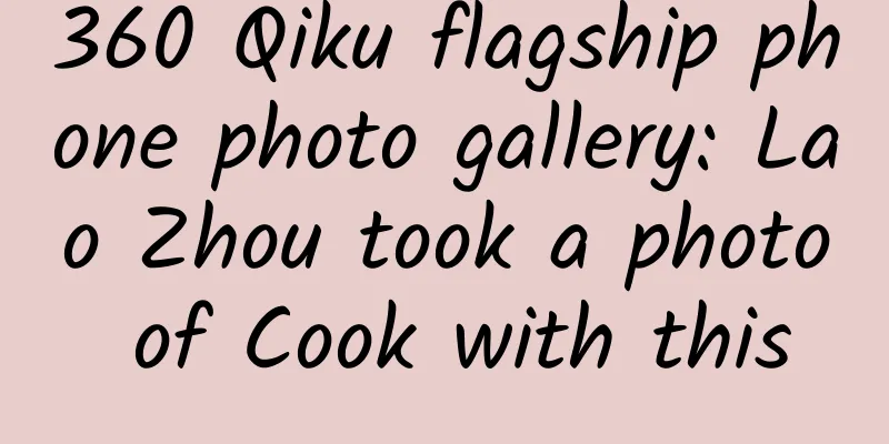 360 Qiku flagship phone photo gallery: Lao Zhou took a photo of Cook with this