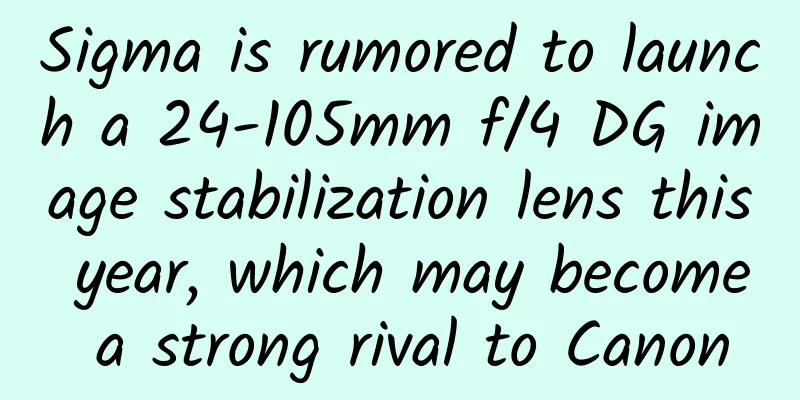 Sigma is rumored to launch a 24-105mm f/4 DG image stabilization lens this year, which may become a strong rival to Canon
