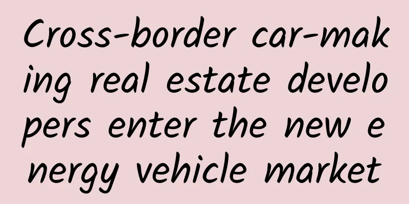 Cross-border car-making real estate developers enter the new energy vehicle market