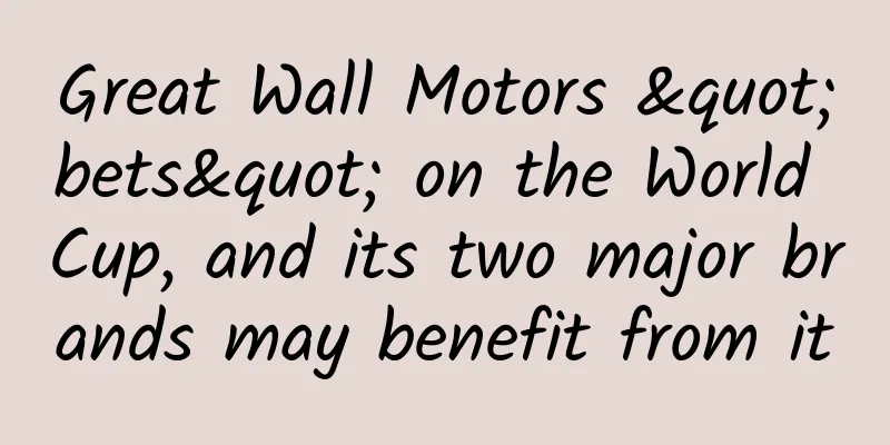 Great Wall Motors "bets" on the World Cup, and its two major brands may benefit from it