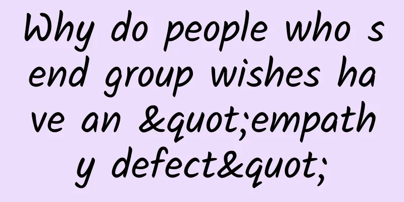 Why do people who send group wishes have an "empathy defect"