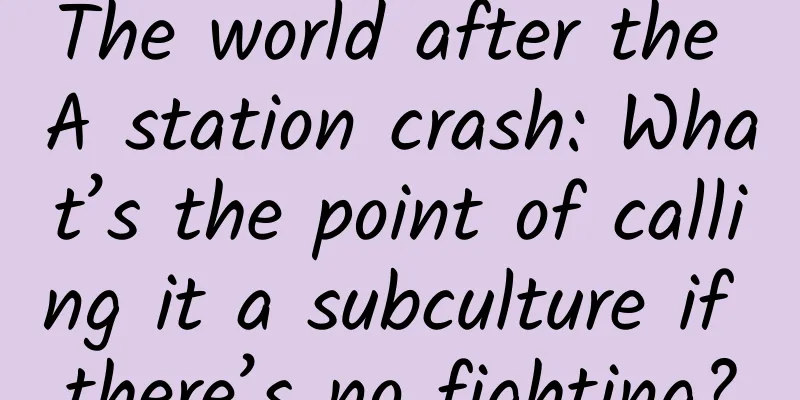 The world after the A station crash: What’s the point of calling it a subculture if there’s no fighting?
