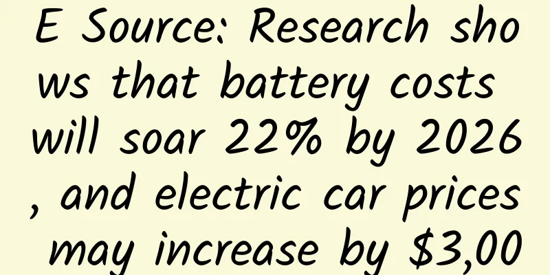 E Source: Research shows that battery costs will soar 22% by 2026, and electric car prices may increase by $3,000
