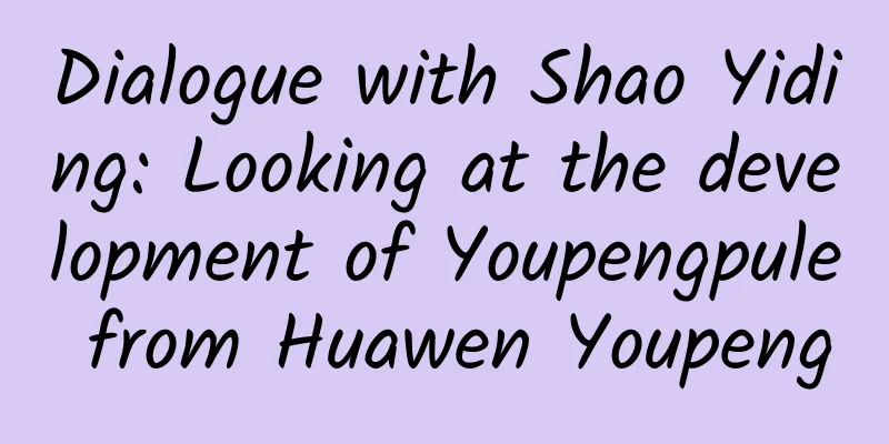 Dialogue with Shao Yiding: Looking at the development of Youpengpule from Huawen Youpeng
