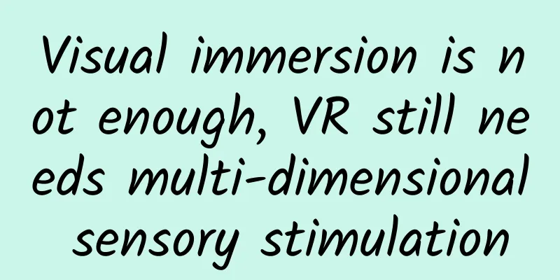 Visual immersion is not enough, VR still needs multi-dimensional sensory stimulation
