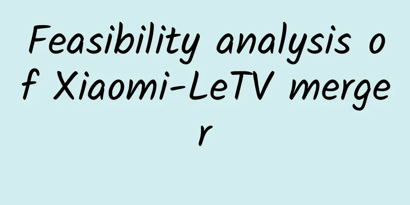Feasibility analysis of Xiaomi-LeTV merger