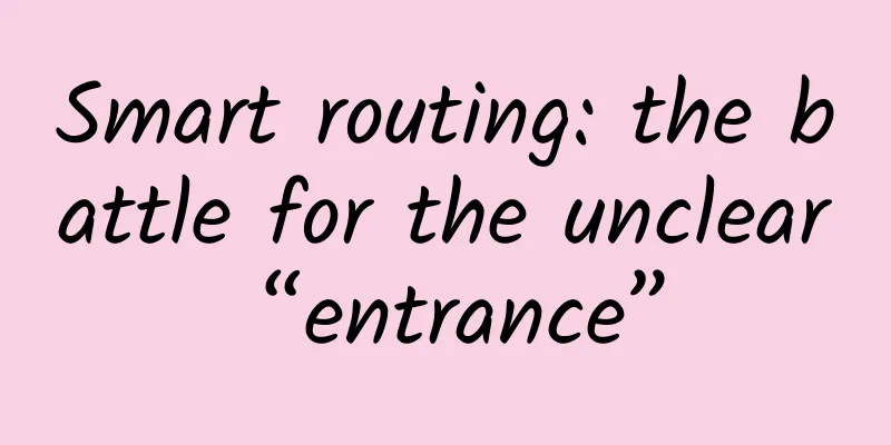 Smart routing: the battle for the unclear “entrance”