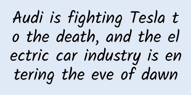 Audi is fighting Tesla to the death, and the electric car industry is entering the eve of dawn