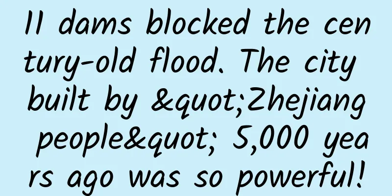 11 dams blocked the century-old flood. The city built by "Zhejiang people" 5,000 years ago was so powerful!