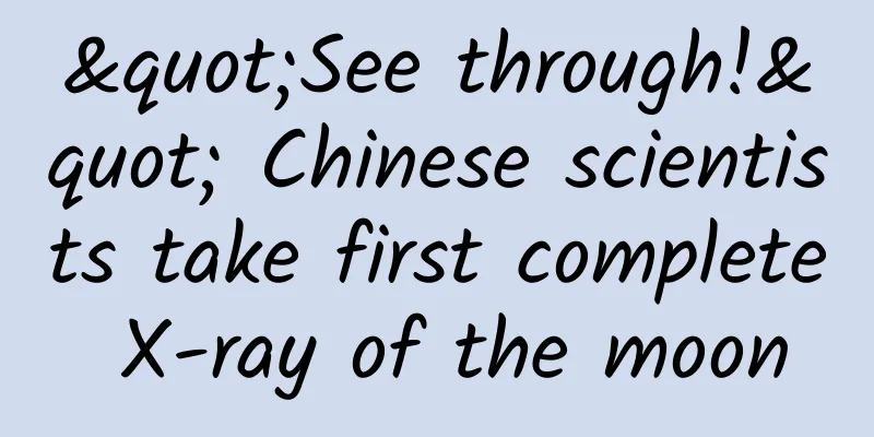"See through!" Chinese scientists take first complete X-ray of the moon