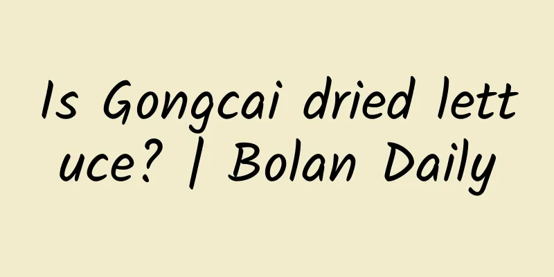 Is Gongcai dried lettuce? | Bolan Daily