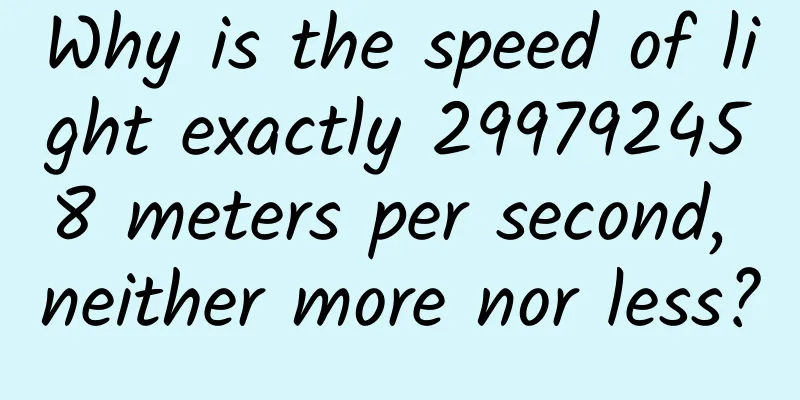 Why is the speed of light exactly 299792458 meters per second, neither more nor less?