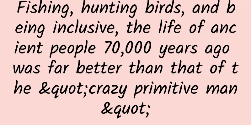 Fishing, hunting birds, and being inclusive, the life of ancient people 70,000 years ago was far better than that of the "crazy primitive man"
