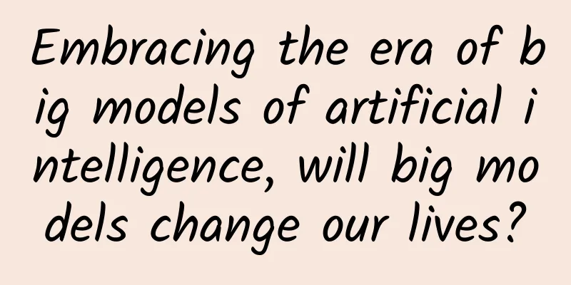 Embracing the era of big models of artificial intelligence, will big models change our lives?