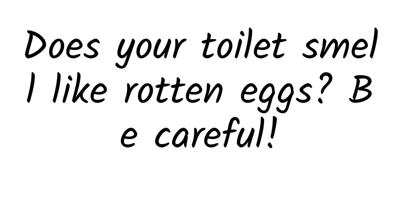 Does your toilet smell like rotten eggs? Be careful!
