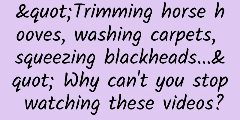 "Trimming horse hooves, washing carpets, squeezing blackheads..." Why can't you stop watching these videos?