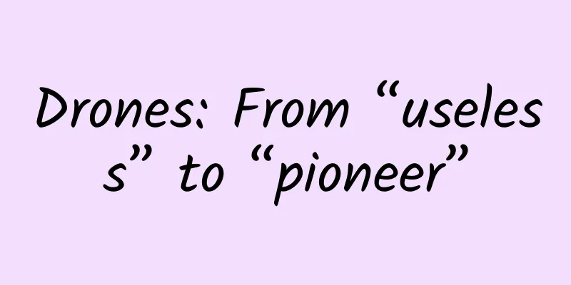 Drones: From “useless” to “pioneer”