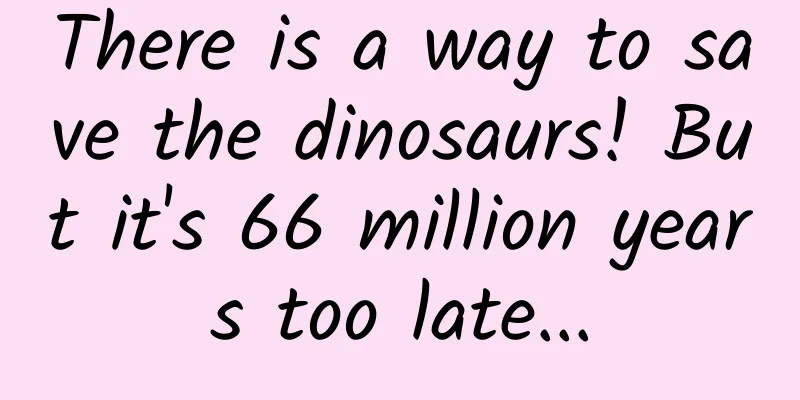 There is a way to save the dinosaurs! But it's 66 million years too late...