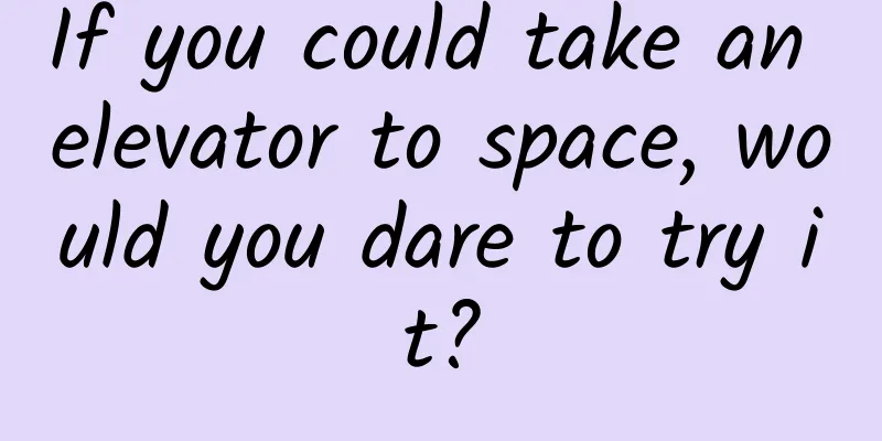 If you could take an elevator to space, would you dare to try it?