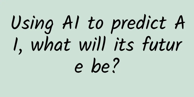 Using AI to predict AI, what will its future be?