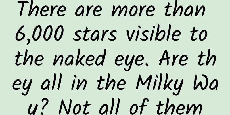 There are more than 6,000 stars visible to the naked eye. Are they all in the Milky Way? Not all of them