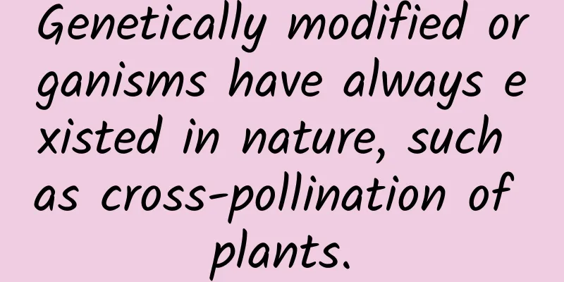 Genetically modified organisms have always existed in nature, such as cross-pollination of plants.