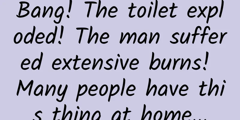 Bang! The toilet exploded! The man suffered extensive burns! Many people have this thing at home...