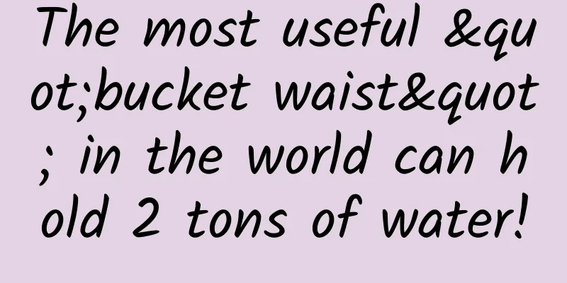 The most useful "bucket waist" in the world can hold 2 tons of water!