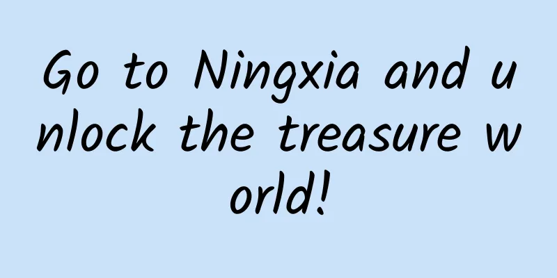 Go to Ningxia and unlock the treasure world!