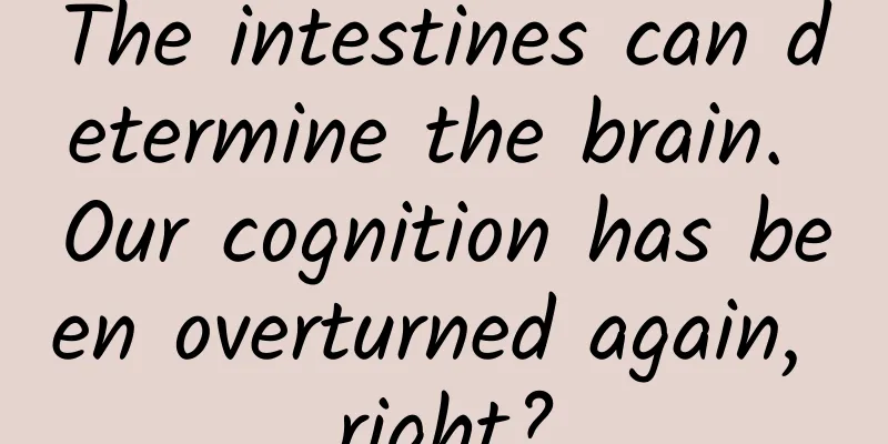 The intestines can determine the brain. Our cognition has been overturned again, right?