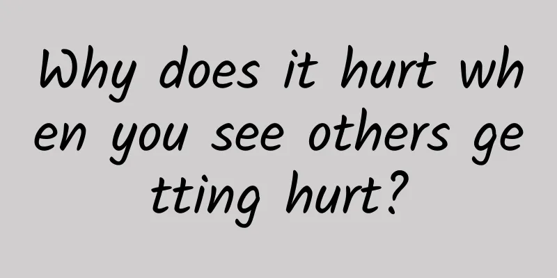 Why does it hurt when you see others getting hurt?