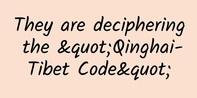 They are deciphering the "Qinghai-Tibet Code"