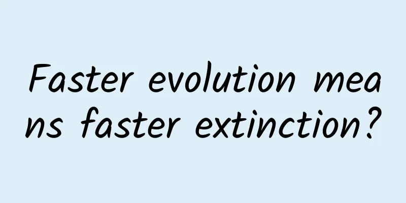 Faster evolution means faster extinction?