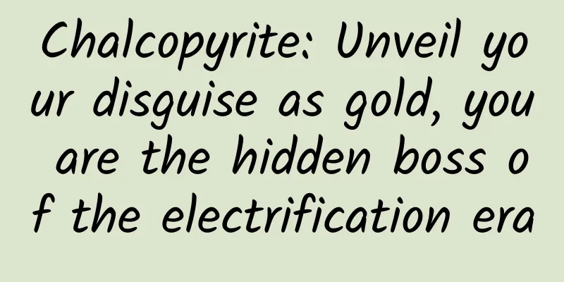 Chalcopyrite: Unveil your disguise as gold, you are the hidden boss of the electrification era
